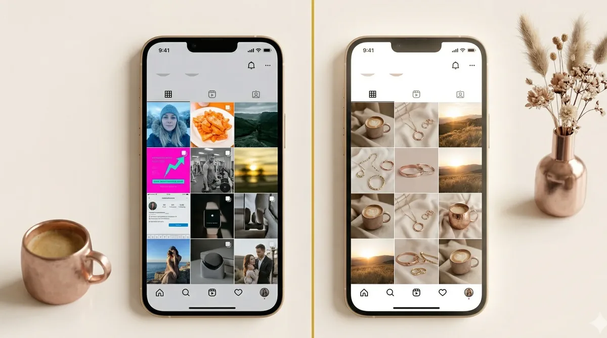 Modern minimalist home office workspace